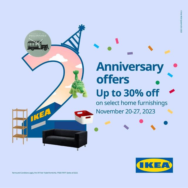 IKEA Second Anniversary Promo Win an IKEAFurnished Unit