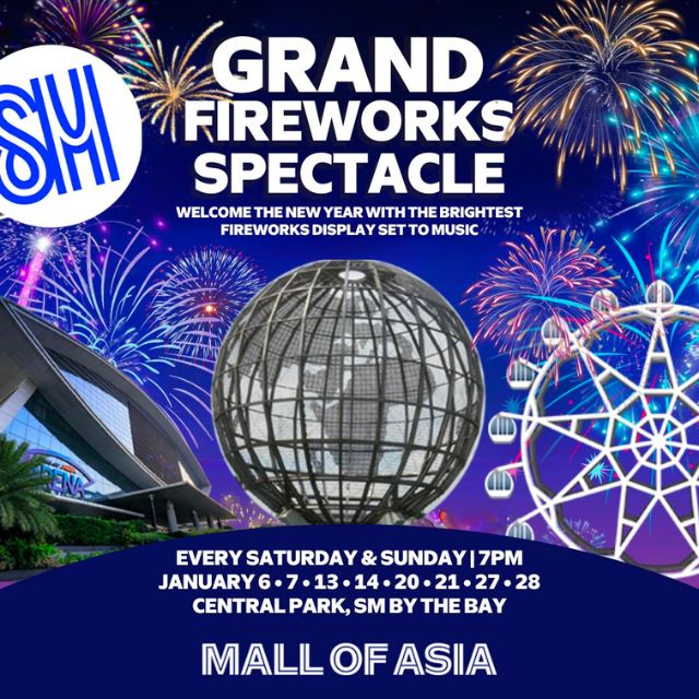 Mall of Asia Holiday Fireworks Extended Until January 2024