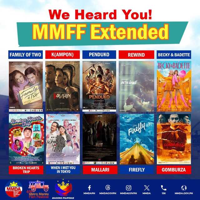 MMFF Extends Theatrical Run Until January 14, 2024