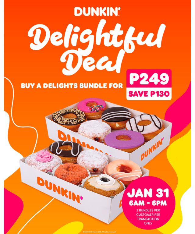 Dunkin' Delights Deal Promo on January 31