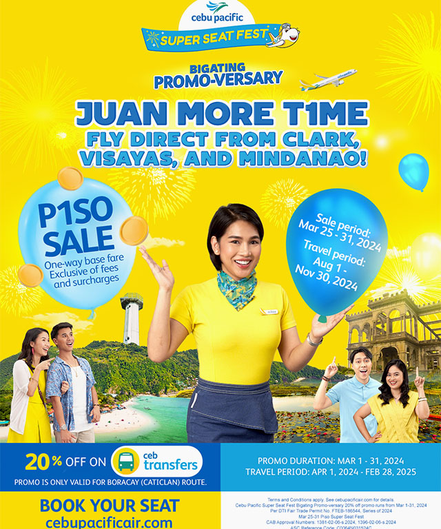 Cebu Pacific Is Having a Piso Seat Sale Until March 31