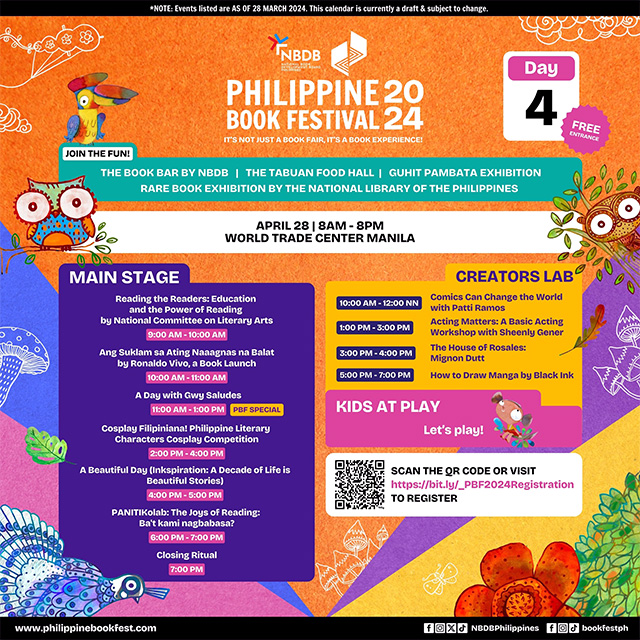 Philippine Book Festival 2024 Guide