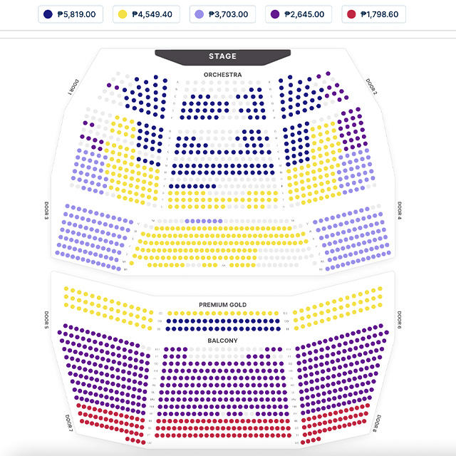 Ticket Prices for SIX, the Musical in Manila