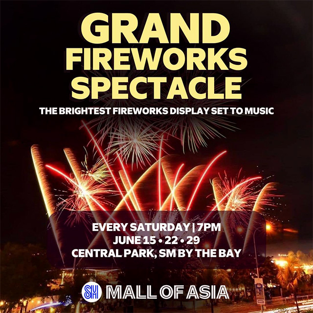 Mall of Asia Fireworks Schedule for June 2024