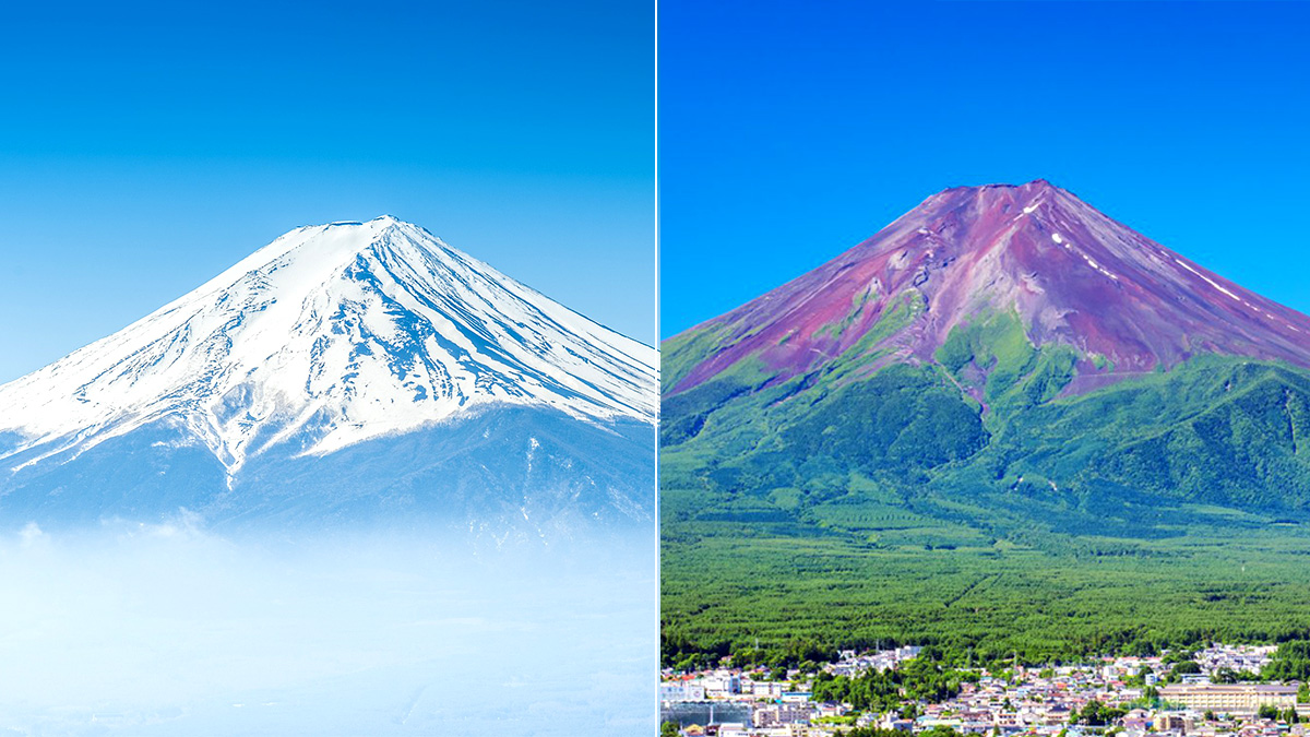 Mt. Fuji Summer vs Winter