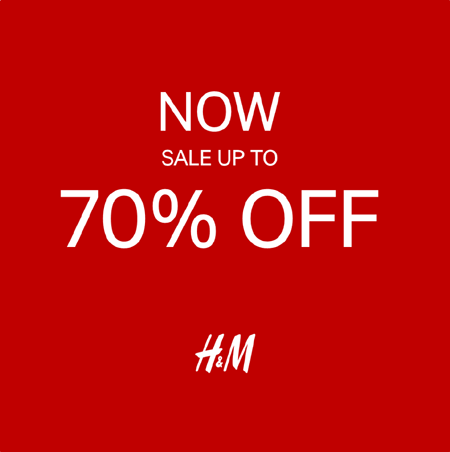 H & m clearance sale upto 70 off