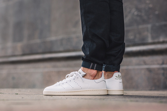 Adidas leather hot sale sock stan smith