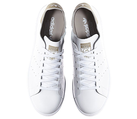 Deconstructed leather clearance stan smith sneakers