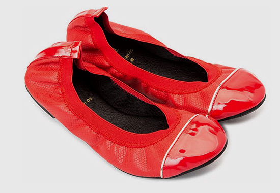 Alora Patent Foldable Flats with Carrying Case, Red, Small :  Clothing, Shoes & Jewelry