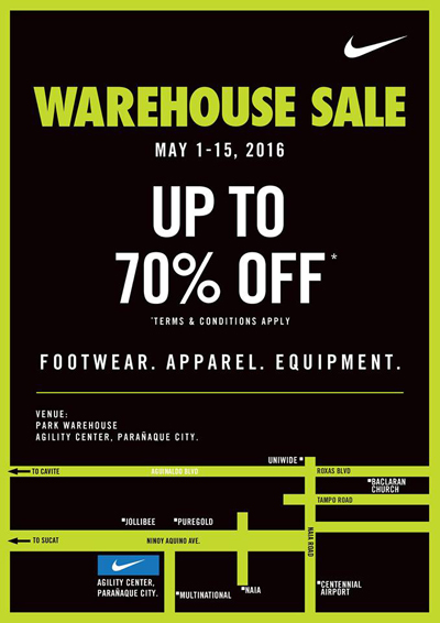 Nike Warehouse Sale: May 1 To 15 | SPOT.ph