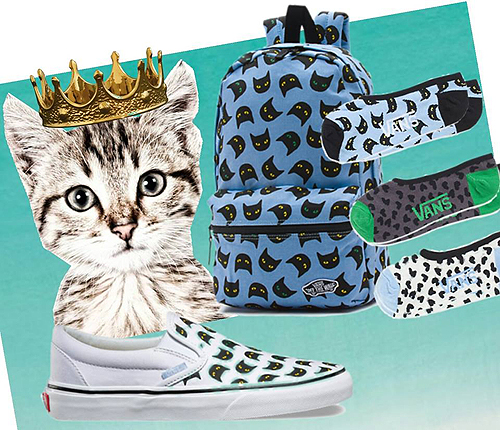 Vans cat-print sneakers are too cute