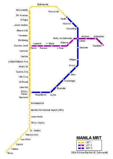 MRT And LRT Map