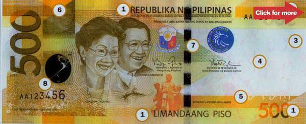 Banknote Philippines 500 Piso Corazon and Begnino Aquino - 2020 - UNC -  P.210