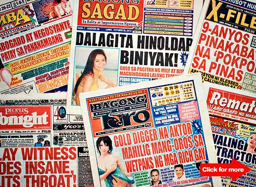 Tabloid Grab Bag: "Utot ng dinosaur, sanhi ng global ...