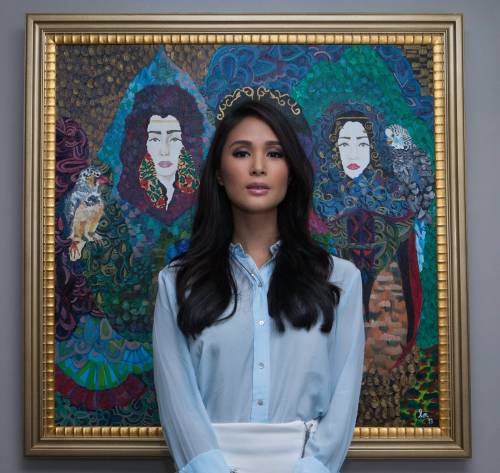 Heart Evangelista - One of my dreams with painting was always to make  wearable art. I'm thankful that stars aligned and made it happen! ✨ ⁣ ⁣  P.S. This one's a limited