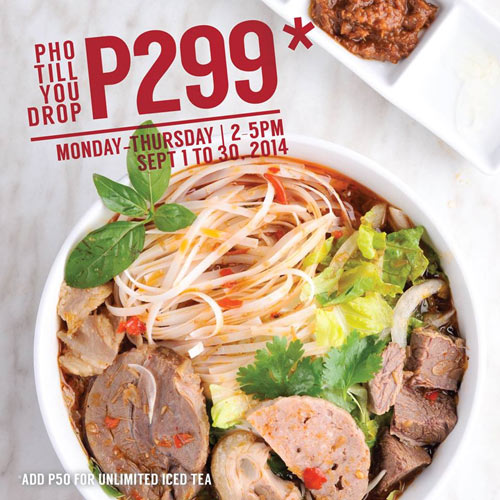 P.H.A.T. Pho offers unlimited pho all month