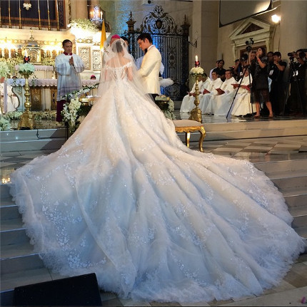 Dingdong Dantes And Marian Rivera Wedding Gown