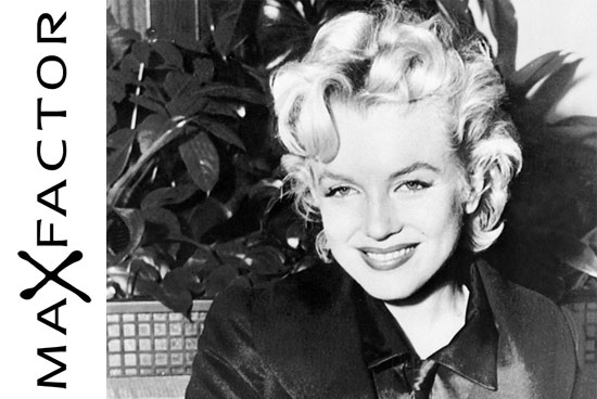 Marilyn Monroe face of Max Factor