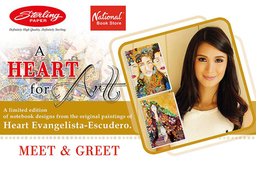 ICYMI: Heart Evangelista's paintings are now on notebooks