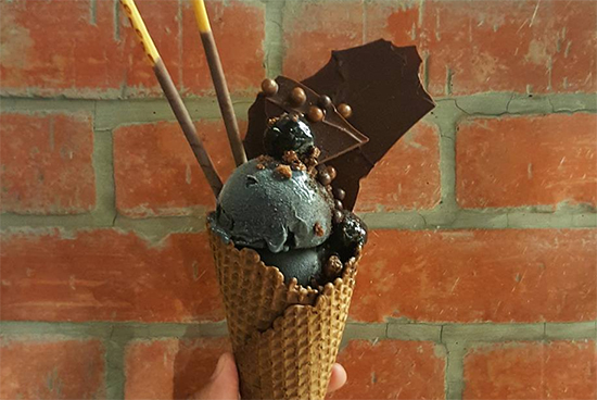 Would you like to try Squid Ink Ice Cream?