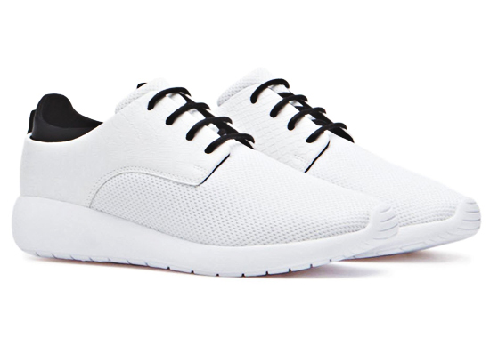 plain white rubber shoes