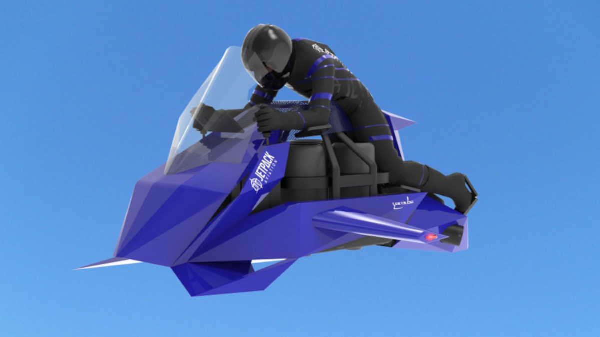 Jetpack Aviation Speeder flying motorcycle