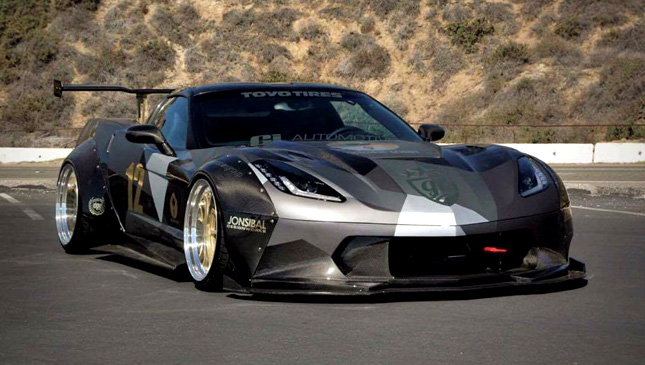 Watch: Angie King's 'Black Manta' Corvette makes its way to SEMA 2016