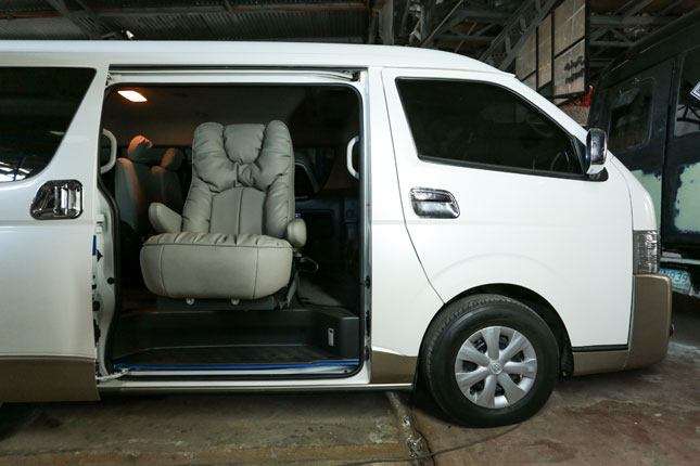 customized toyota hiace vans