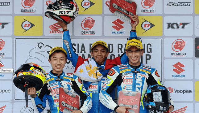 Two Pinoy riders bag 1st place at Suzuki race in Malaysia