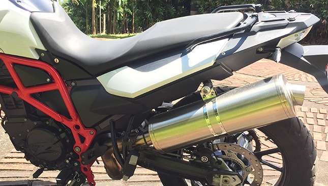 BMW F700 GS low suspension review