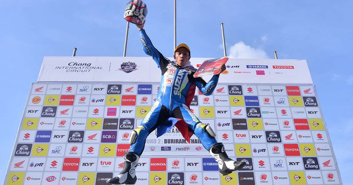 Pinoy rider takes another win at Suzuki race in Thailand