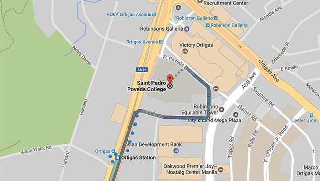 Robinsons Malls - Map of Robinsons Galleria, Ortigas PickUp Stations