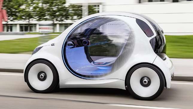 The Smart Vision EQ Fortwo is an innovative new electric concept