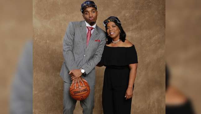 NBA - #NBAAllStar Donovan Mitchell & his mother Nicole at