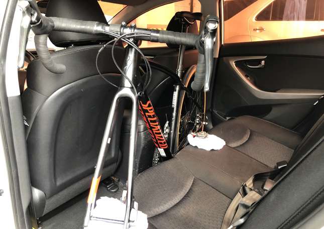 bike rack inside suv