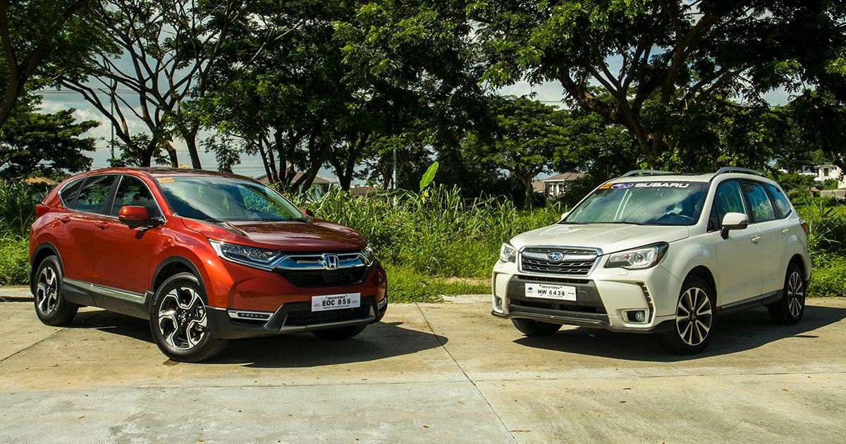 Honda CRV vs. Subaru Forester review, comparo