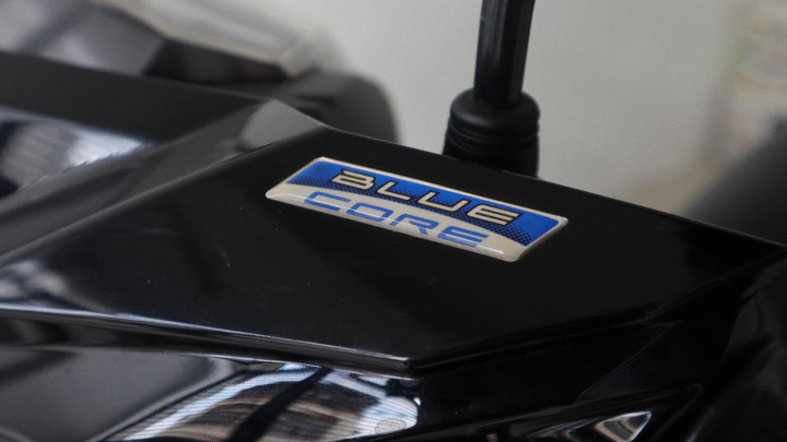 Blue Core decal on the Yamaha Mio i 125S