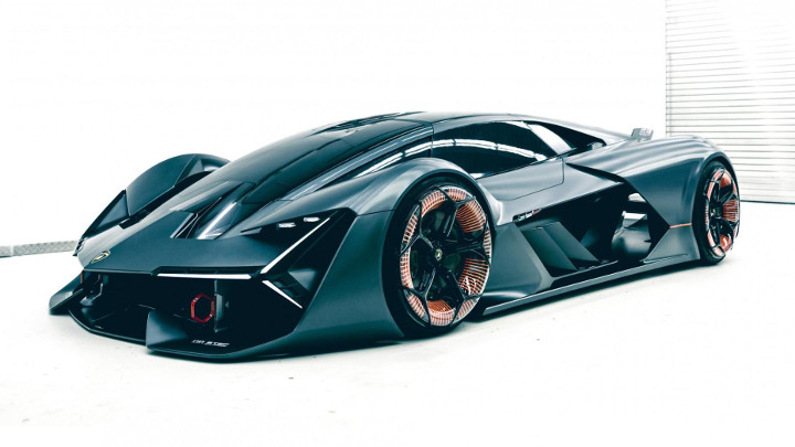 Honda Civic modified to Lamborghini Terzo Millennio by a r 