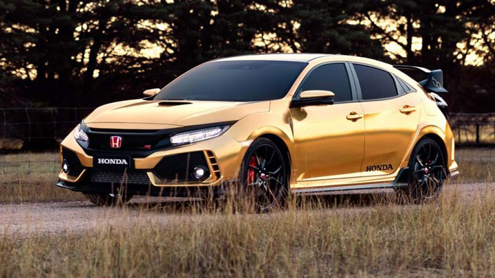 Honda just released gold versions of the Civic Type R and NSX