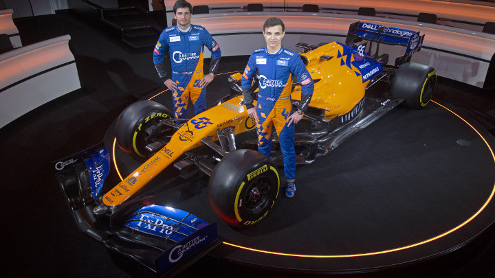 McLaren unveils its MCL34 race car for the 2019 Formula 1 season
