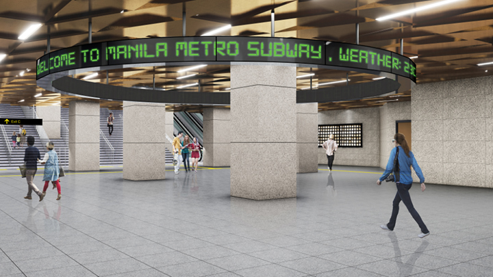 Image of the Metro Manila Subway