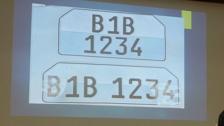 LTO presents samples of proposed motorcycle license plate decals
