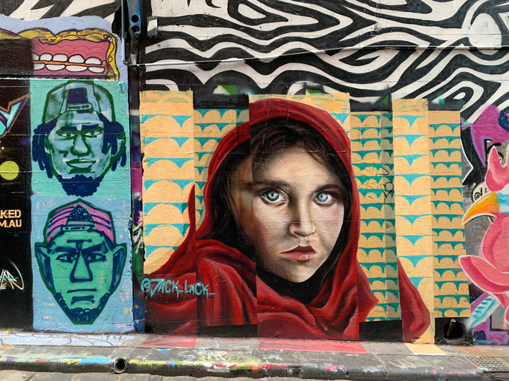 A gallery of Melbourne's street art taken in 2019