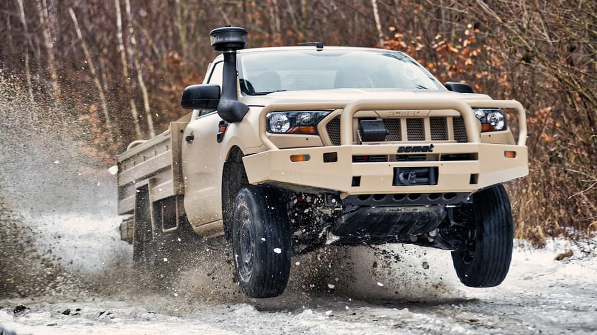 The 2019 Ford Ranger in the form of a military vehicle