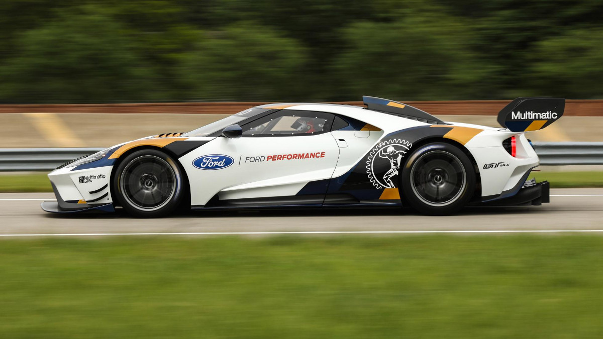 Ford reveals stunning GT Mk II race car at Goodwood