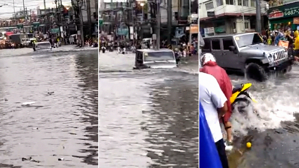 This Jeep Wrangler took on a flooded street and won