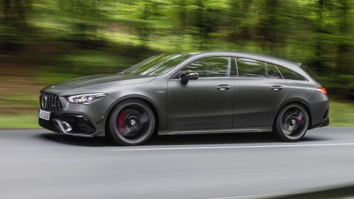 The Mercedes-AMG CLA 45 now exists as a shooting brake