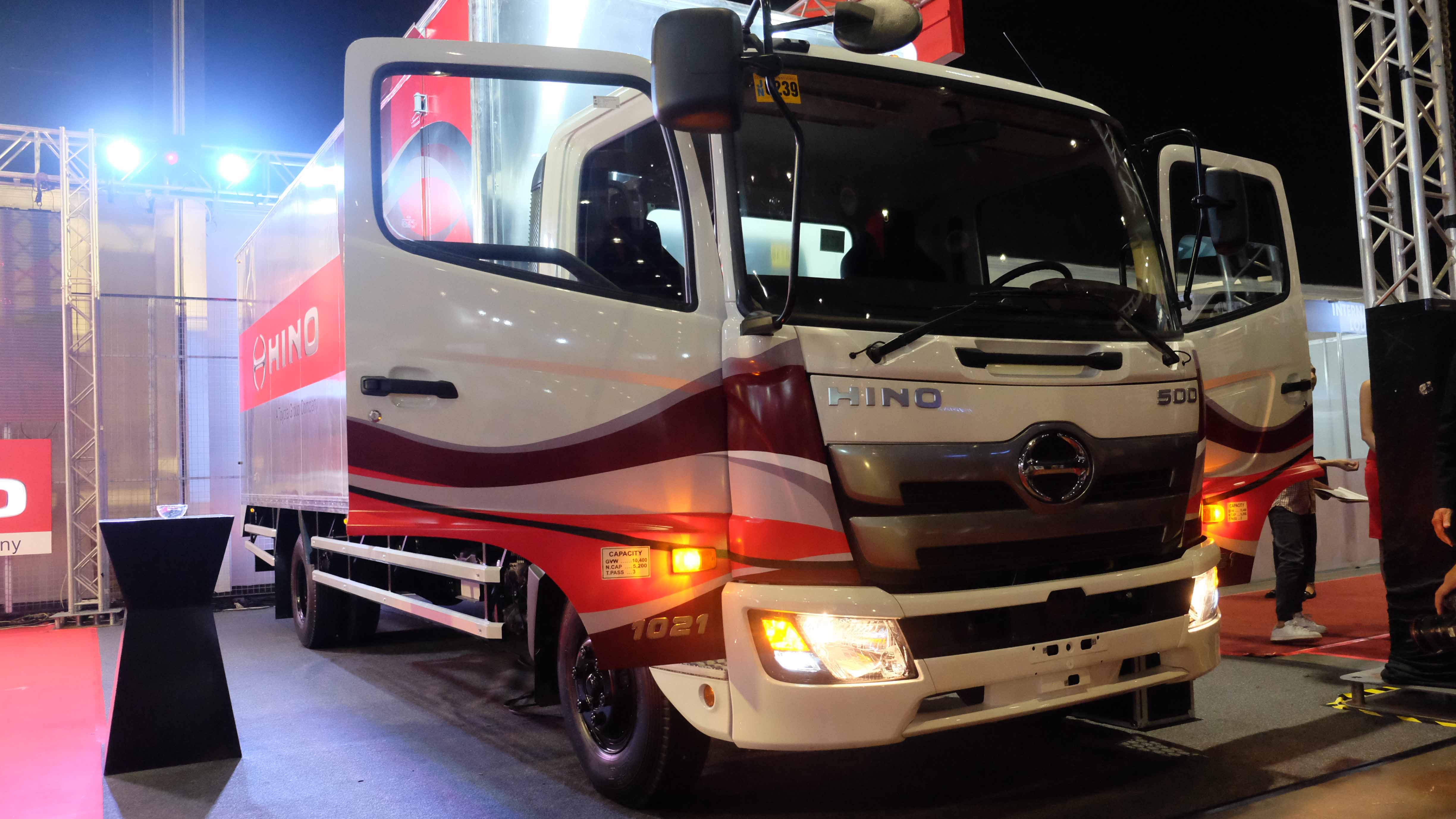 Hino Motors Philippines showcases Hino CLass II PUV and FC9JL7A