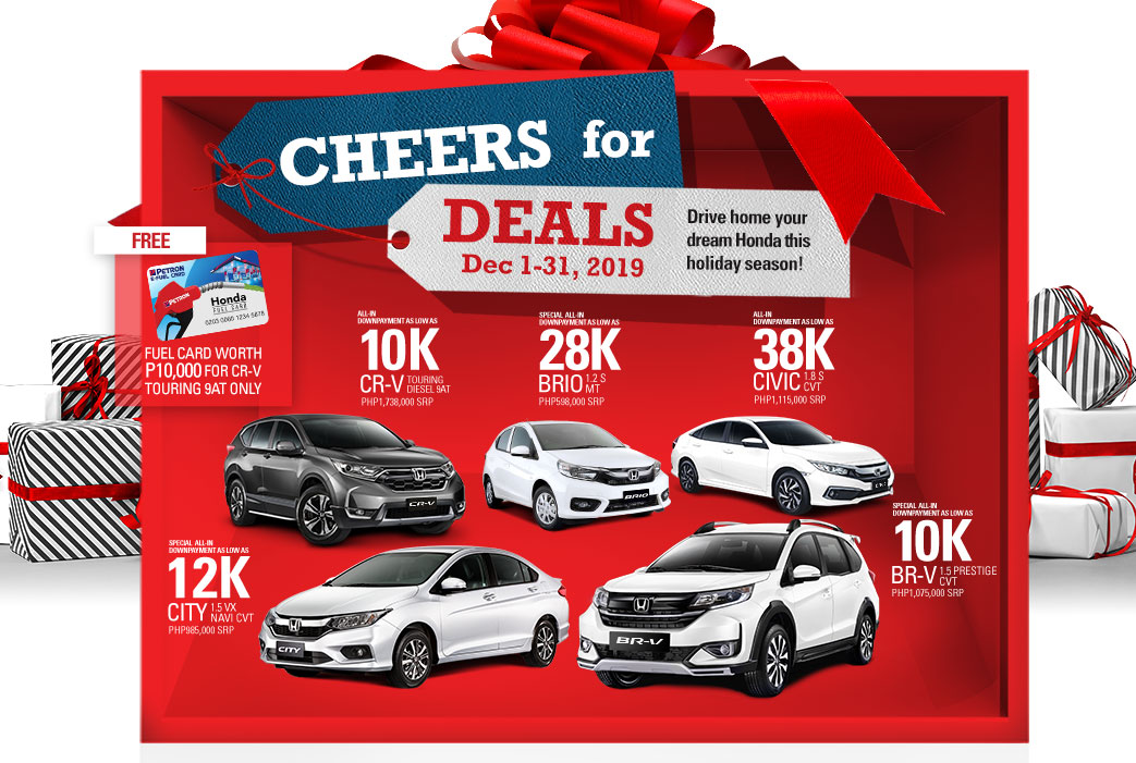 Honda Ph Rolls Out Cheers For Deals Promo For December 19