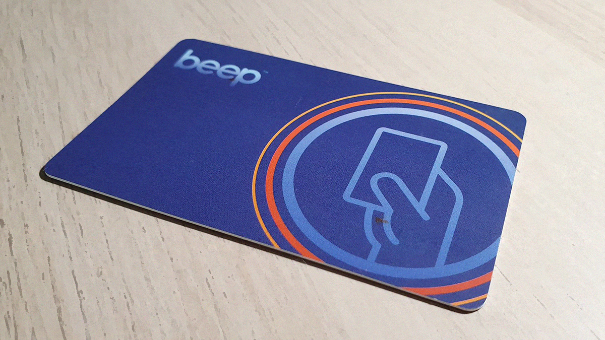 image of a beep card that can now be reloaded via shopeepay